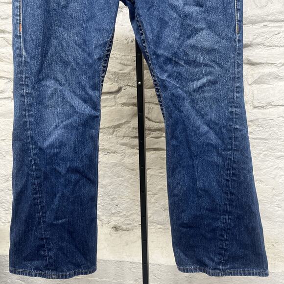 True Religion Joey Mens 32x34 Twisted Seam Boot Cut Flare Jeans (Actual 33x29) - Picture 7 of 11